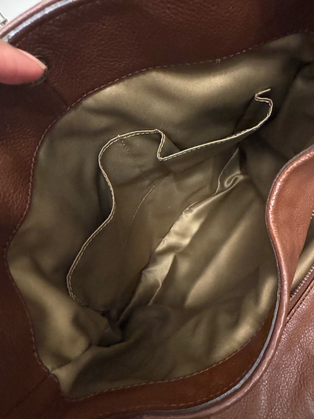 Coach Tan Signature Canvas Shoulder Bag with Brown Leather Trim - Picture 3 of 15